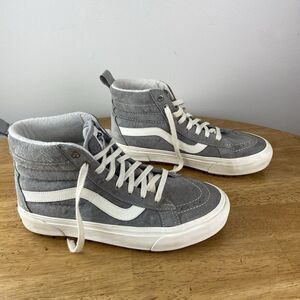 Vans Off The Wall Made For The Elements Gray Suede High Top Shoes Size M 6.5 W 8